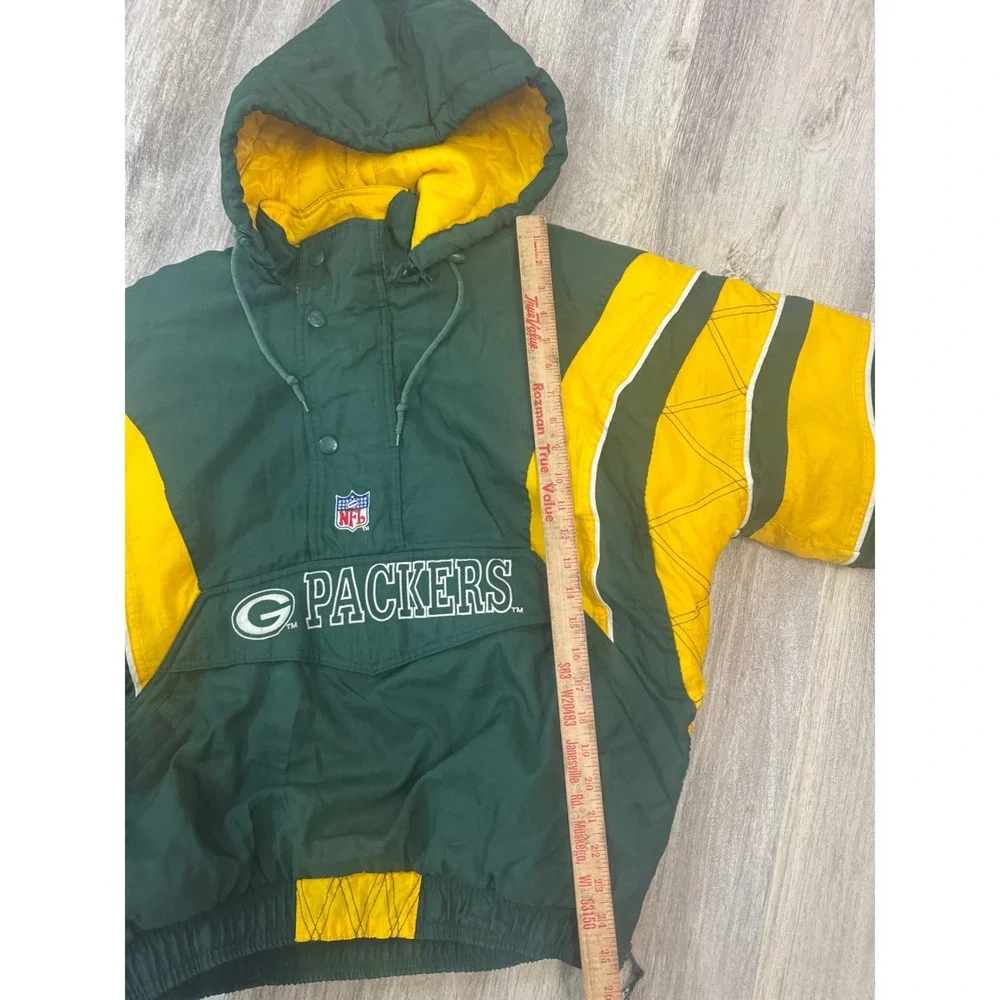 Vintage 90s Starter Green Bay Packers NFL‎ Pro Line 1/2 Zip Jacket Size Men's L